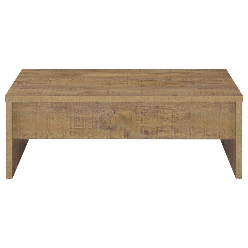 Pemberly Row 3-piece Engineered Wood Lift Top Coffee Table Set in Mango