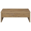 Pemberly Row 3-piece Engineered Wood Lift Top Coffee Table Set in Mango