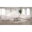 Pemberly Row 3-piece Upholstered Chenille Splayed Arm Sofa Set in Beige