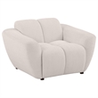 Pemberly Row 3-piece Upholstered Chenille Splayed Arm Sofa Set in Beige