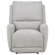 Pemberly Row Chenille Fabric Upholstered Power Recliner in Dove Gray