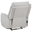 Pemberly Row Chenille Fabric Upholstered Power Recliner in Dove Gray