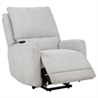 Pemberly Row Chenille Upholstered Dual Power Lift Recliner in Dove Gray