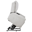 Pemberly Row Chenille Upholstered Dual Power Lift Recliner in Dove Gray