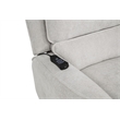 Pemberly Row Chenille Upholstered Dual Power Lift Recliner in Dove Gray