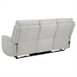 Pemberly Row 2-piece Chenille Fabric Power Reclining Sofa Set in Dove Gray