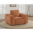 Pemberly Row Chenille Upholstered Accent Chair in Burnt Orange
