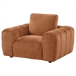 Pemberly Row Chenille Upholstered Accent Chair in Burnt Orange