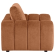 Pemberly Row Chenille Upholstered Accent Chair in Burnt Orange