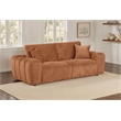 Pemberly Row Chenille Upholstered Wide Arm Sofa in Burnt Orange