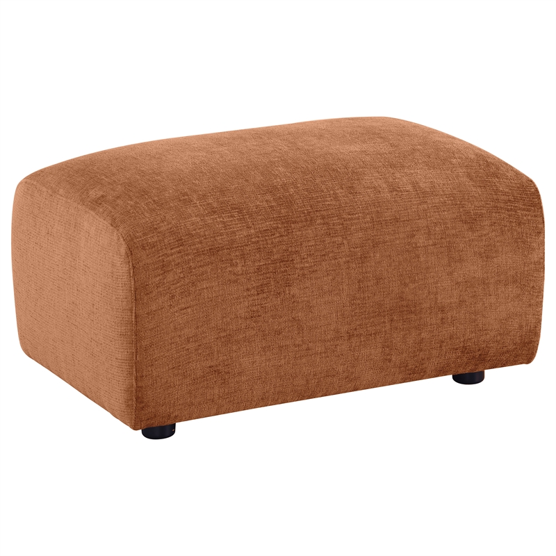 Pemberly Row 4-piece Chenille Upholstered Sofa Set in Burnt Orange