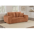 Pemberly Row Chenille Upholstered Wide Arm Loveseat in Burnt Orange