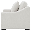 Pemberly Row Fabric Upholstered Track Arm Accent Chair in Sand