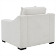 Pemberly Row Fabric Upholstered Track Arm Accent Chair in Sand