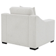 Pemberly Row Fabric Upholstered Track Arm Accent Chair in Sand