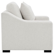 Pemberly Row Fabric Upholstered Track Arm Accent Chair in Sand