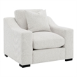 Pemberly Row Fabric Upholstered Track Arm Accent Chair in Sand