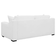 Pemberly Row 3-Piece Sloped Arm Sofa Loveseat and Chair Set in White