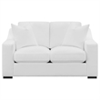Pemberly Row 3-Piece Sloped Arm Sofa Loveseat and Chair Set in White