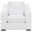 Pemberly Row 3-Piece Sloped Arm Sofa Loveseat and Chair Set in White