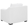 Pemberly Row 3-Piece Sloped Arm Sofa Loveseat and Chair Set in White