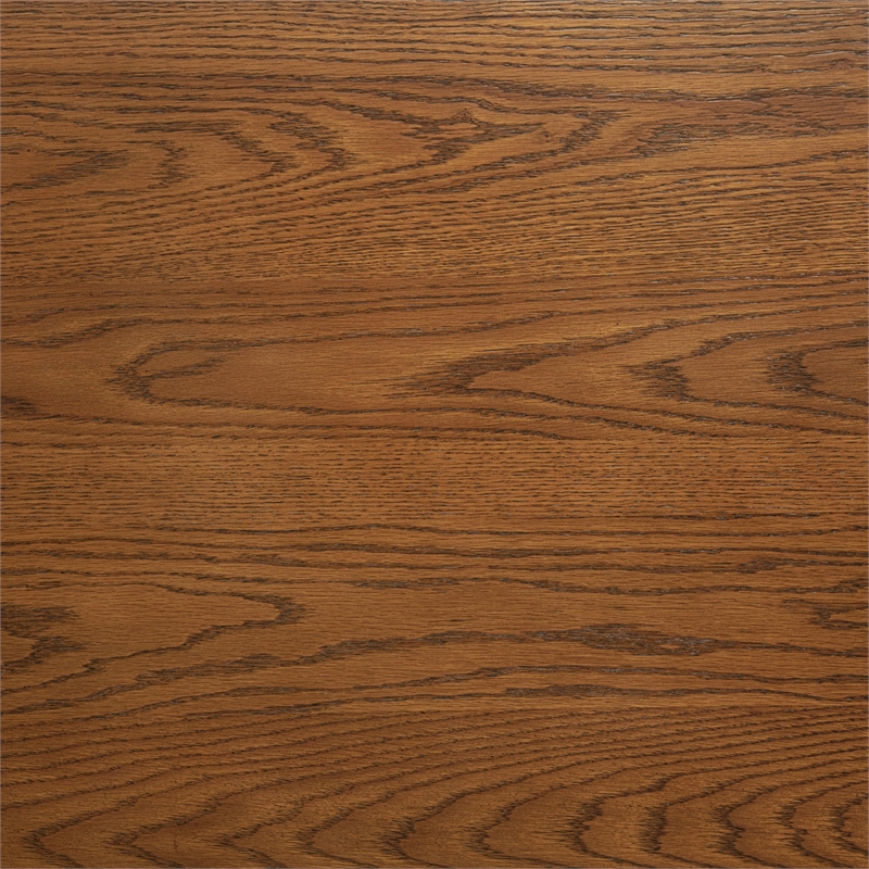 Pemberly Row 3-Piece Wood Kitchen Island with Extension Table in Oak Brown