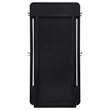 Pemberly Row Contemporary Wood Full-Length Floor Mirror in Burnished Black