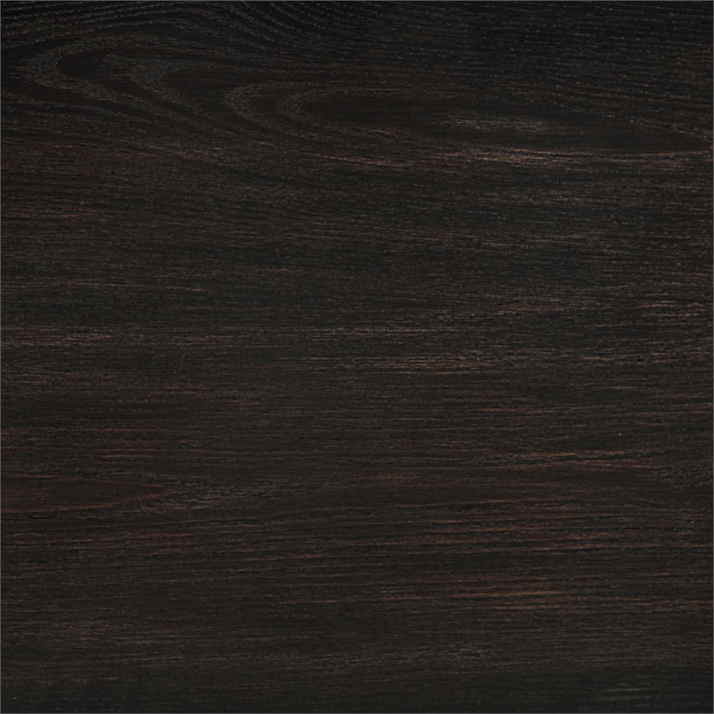 Pemberly Row Contemporary Wood Full-Length Floor Mirror in Burnished Black