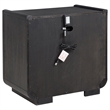 Pemberly Row 2-Drawer Wood LED Nightstand with USB in Burnished Black