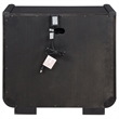 Pemberly Row 2-Drawer Wood LED Nightstand with USB in Burnished Black