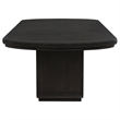 Pemberly Row 7-Piece Rectangular Wood Dining Set in Burnished Black/Cream