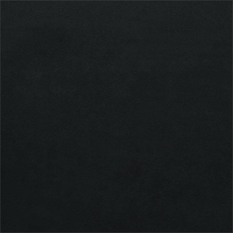 Pemberly Row 2-Drawer Velvet Upholstered LED Nightstand with USB in Black