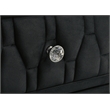 Pemberly Row 5-Drawer Velvet Upholstered LED Chest of Drawers in Black