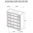 Pemberly Row 5-Drawer Velvet Upholstered LED Chest of Drawers in Black