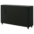 Pemberly Row 8-Drawer Velvet Upholstered LED Dresser Cabinet in Black