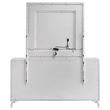 Pemberly Row 6-drawer Wood Dresser Cabinet with Mirror in White High Gloss