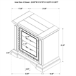 Pemberly Row 2-drawer Wood Nightstand with Dual USB in Vintage White