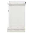 Pemberly Row 2-drawer Wood Nightstand with Dual USB in Vintage White