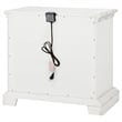 Pemberly Row 2-drawer Wood Nightstand with Dual USB in Vintage White