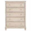 Pemberly Row 5-drawer Coastal Wood Chest of Drawers in Washed Oak Brown