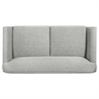 Pemberly Row 3-Piece Upholstered Fabric Flared Arm Sofa Set in Gray