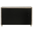 Pemberly Row 8-Drawer Velvet Upholstered LED Dresser Cabinet in Ivory/Camel