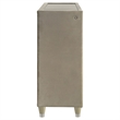 Pemberly Row 8-Drawer Velvet Upholstered LED Dresser Cabinet in Ivory/Camel