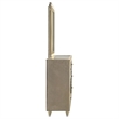 Pemberly Row 8-drawer Wood LED Flame Box Dresser with Mirror in Ivory/Camel