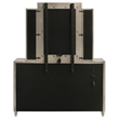Pemberly Row 8-drawer Wood LED Dresser with Mirror in Ivory/Camel