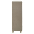 Pemberly Row 5-drawer Traditional Wood LED Chest in Ivory/Camel