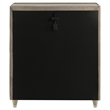 Pemberly Row 5-drawer Traditional Wood LED Chest in Ivory/Camel