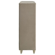 Pemberly Row 5-drawer Traditional Wood LED Chest in Ivory/Camel