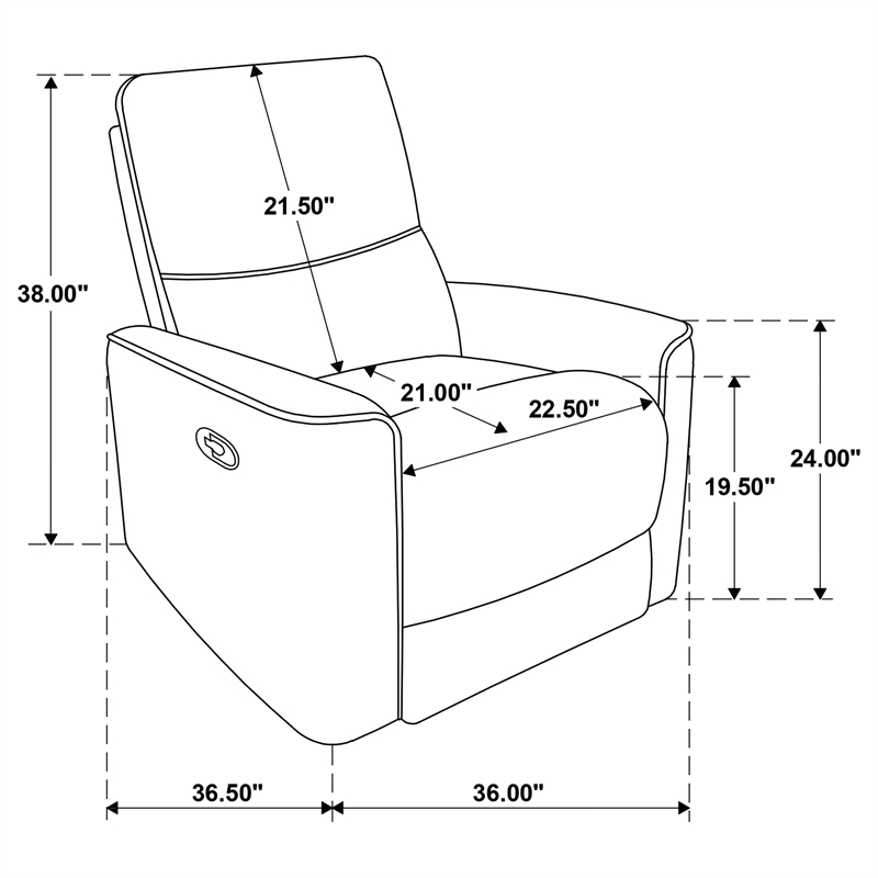 Pemberly Row 3-Piece Upholstered Chenille Reclining Sofa Set in Dark Brown