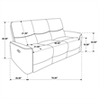 Pemberly Row 2-Piece Upholstered Chenille Reclining Sofa Set in Dark Brown